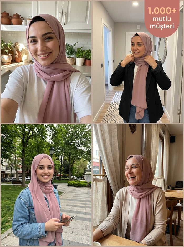ESVA MODA Mıknatıslı Hazır Şal 5